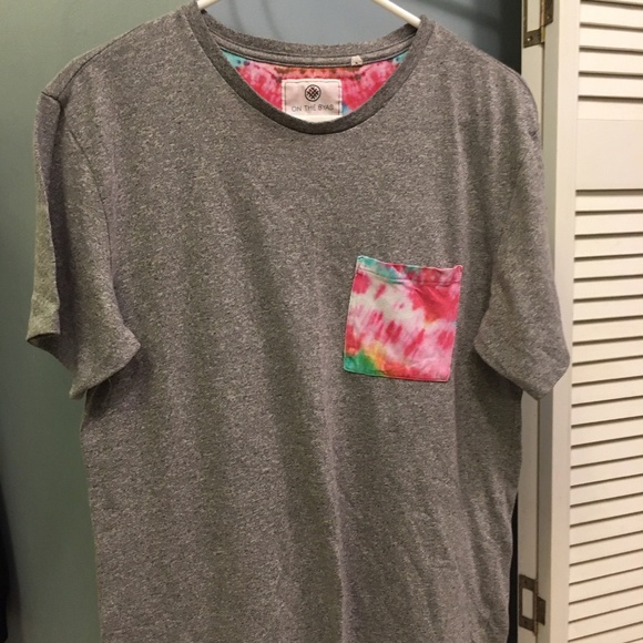 T-Shirt w/ Tie-Dye Pocket - Picture 1 of 2